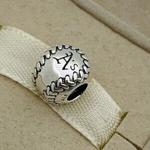 ✨✨ Pandora Oakland Athletics Baseball Charm